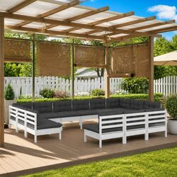 Comfortable 14 Piece Garden Lounge Set for Outdoor Use