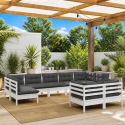 Comfort and Quality in a 9 Piece Garden Lounge Set
