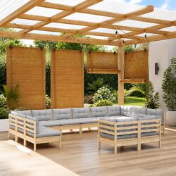 Comfortable Garden Lounge Set: 12 Pieces for Value