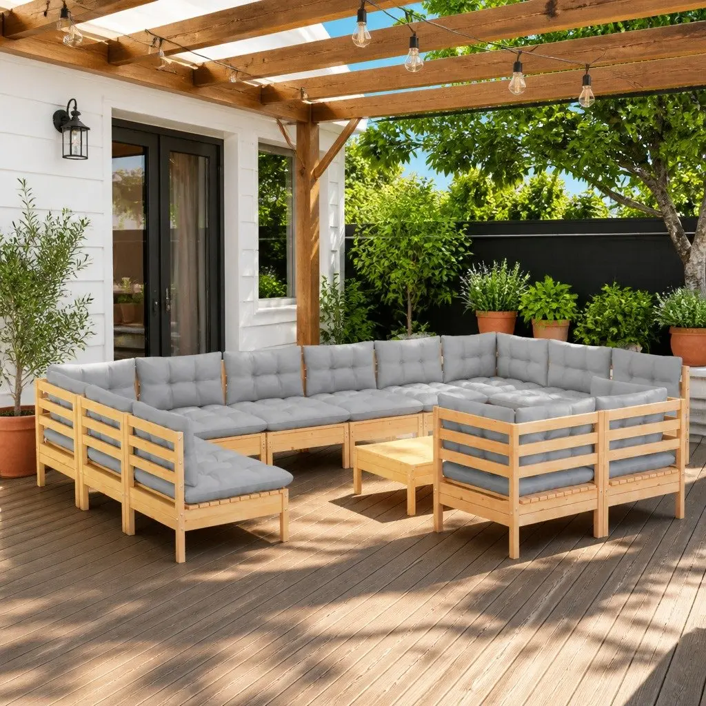 13 Piece Garden Lounge Set with Comfort and Style
