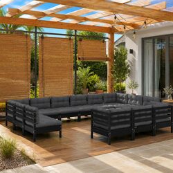 Comfortable 13-Piece Garden Lounge Set with Value
