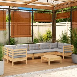 Comfortable 8 Piece Garden Lounge Set with Practical Design