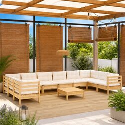 Reliable 11 Piece Garden Lounge Set with Comfort