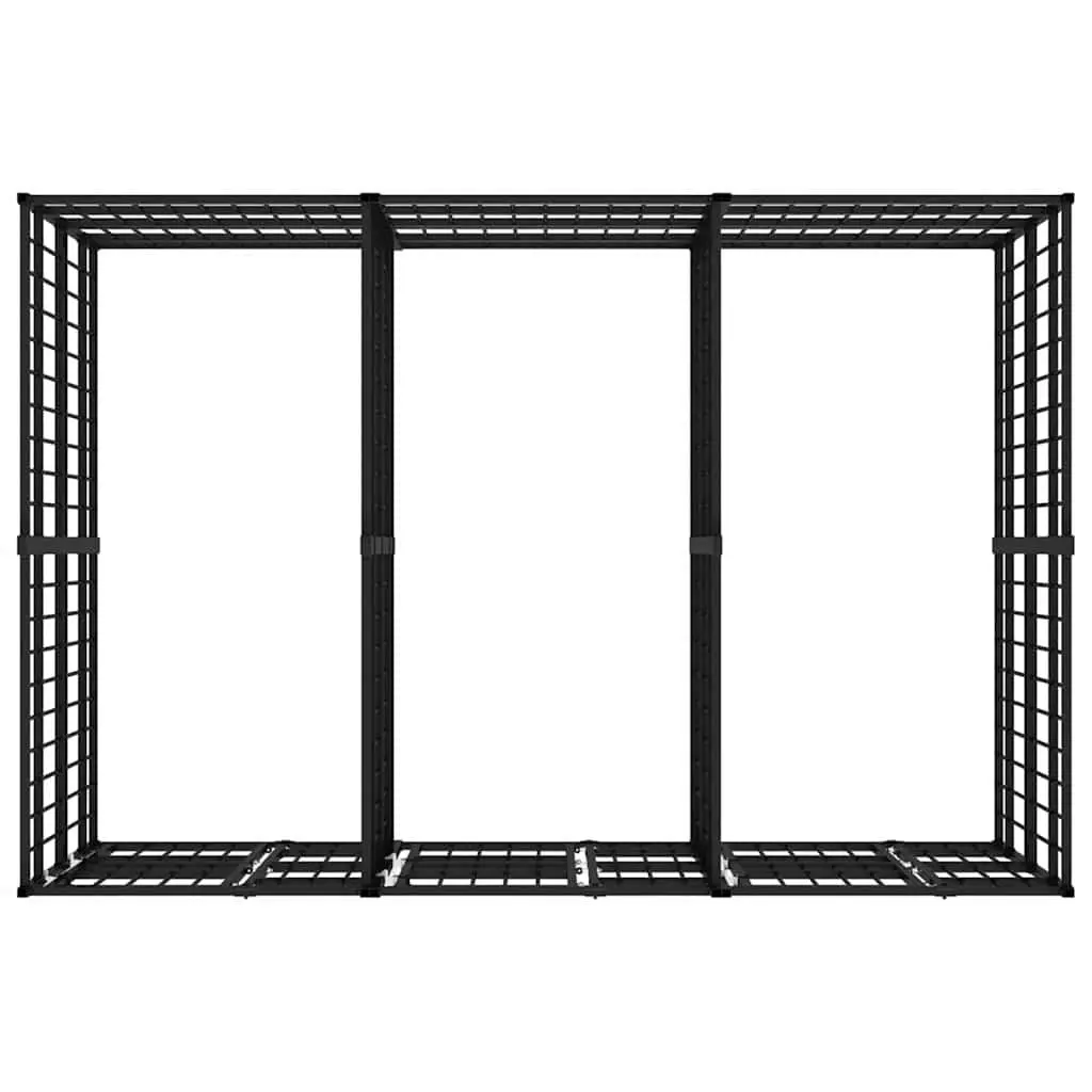Large Outdoor Dog Run Exercise Pen Steel Frame Garden Play Enclosure Black