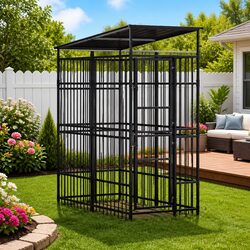 Reliable Outdoor Dog Kennel with Secure Design