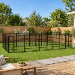 Reliable Outdoor Dog Kennel for Security and Play
