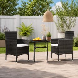Warm and Practical 3 Piece Outdoor Dining Set for Your Home