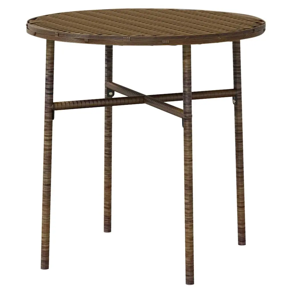 3 Piece Outdoor Dining Set Garden Patio Furniture Brown Table Chairs