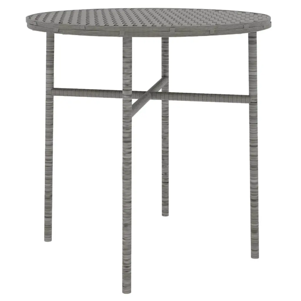 3 Piece Outdoor Set in Grey Poly Rattan