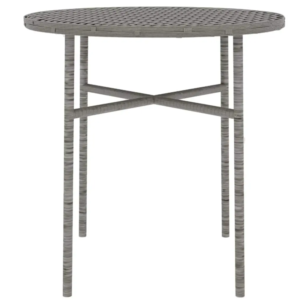 3 Piece Outdoor Set in Grey Poly Rattan