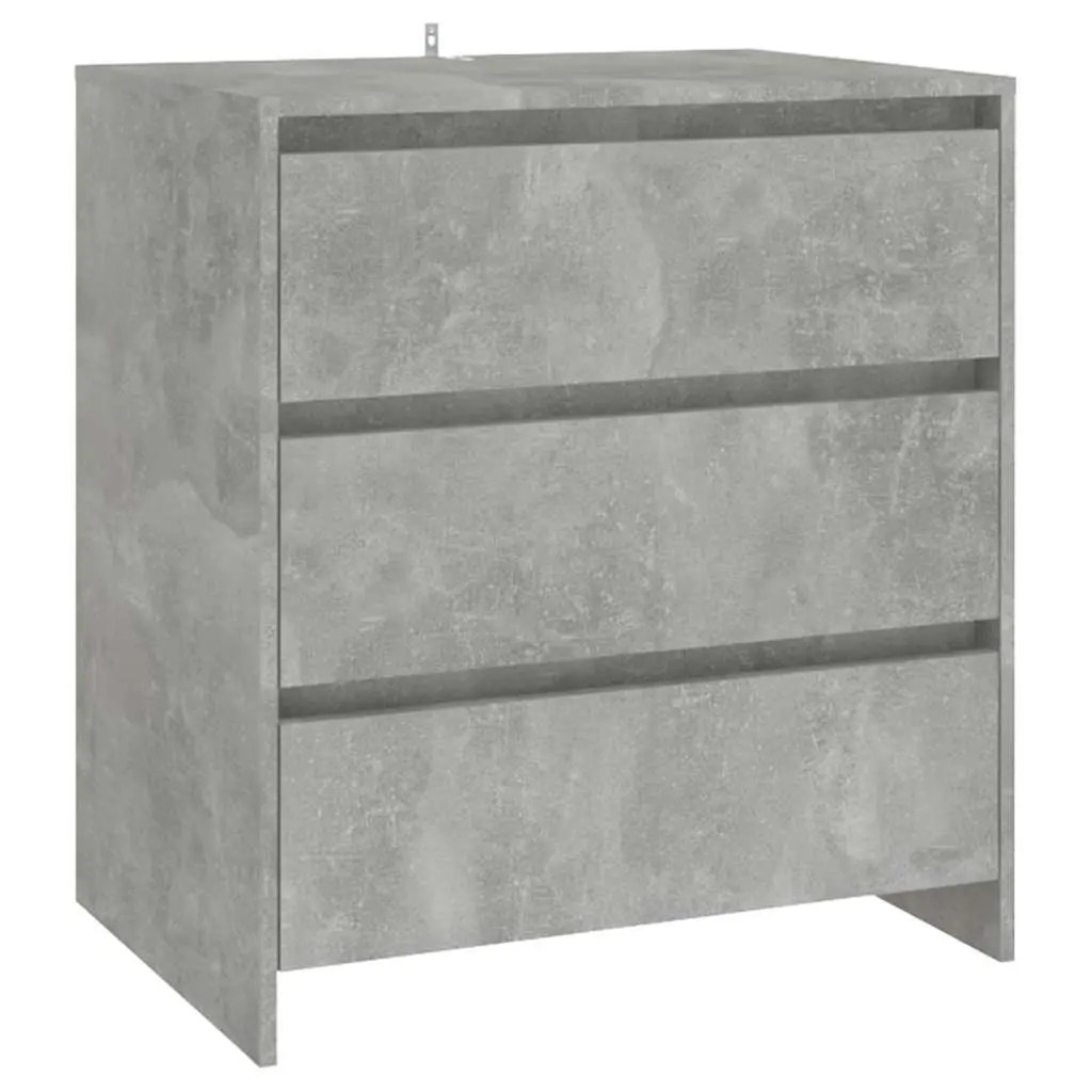 3 Piece Sideboard Grey Storage Cabinet Buffet Dresser Living Room Furniture