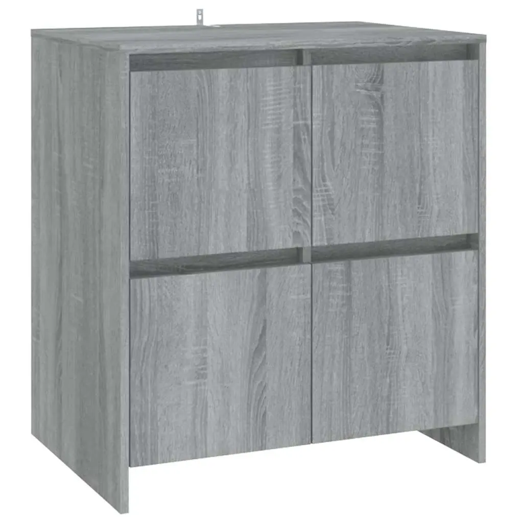 2 Piece Sideboard Grey Storage Cabinet Buffet Furniture Decor Display Unit
