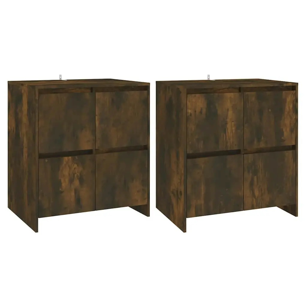 2-Piece Brown Storage Sideboards