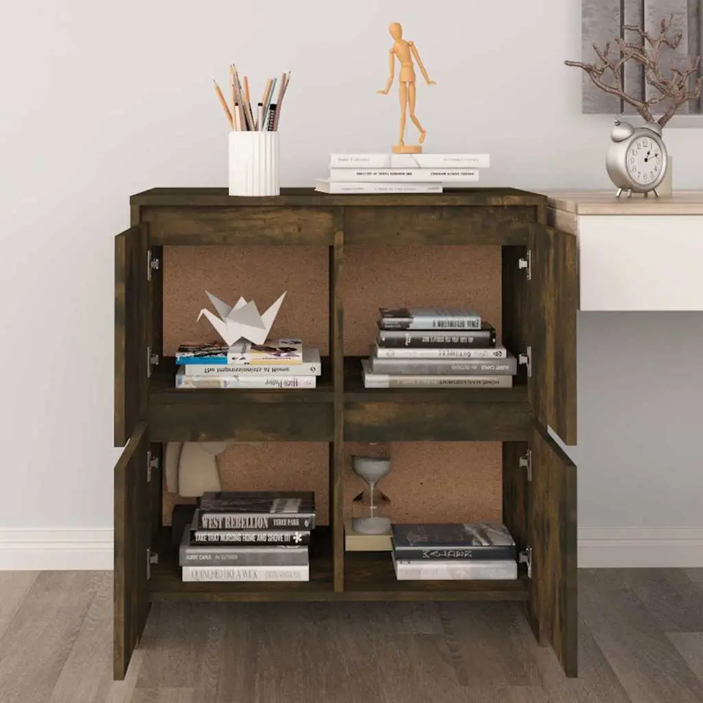 2-Piece Brown Storage Sideboards