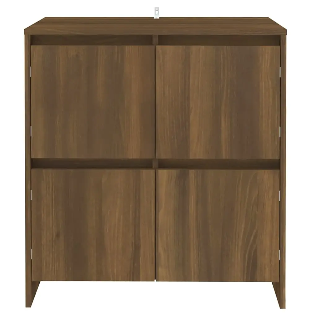 Sideboards Storage Cabinet 70x41x75 cm Brown Oak Engineered Wood 2 pcs