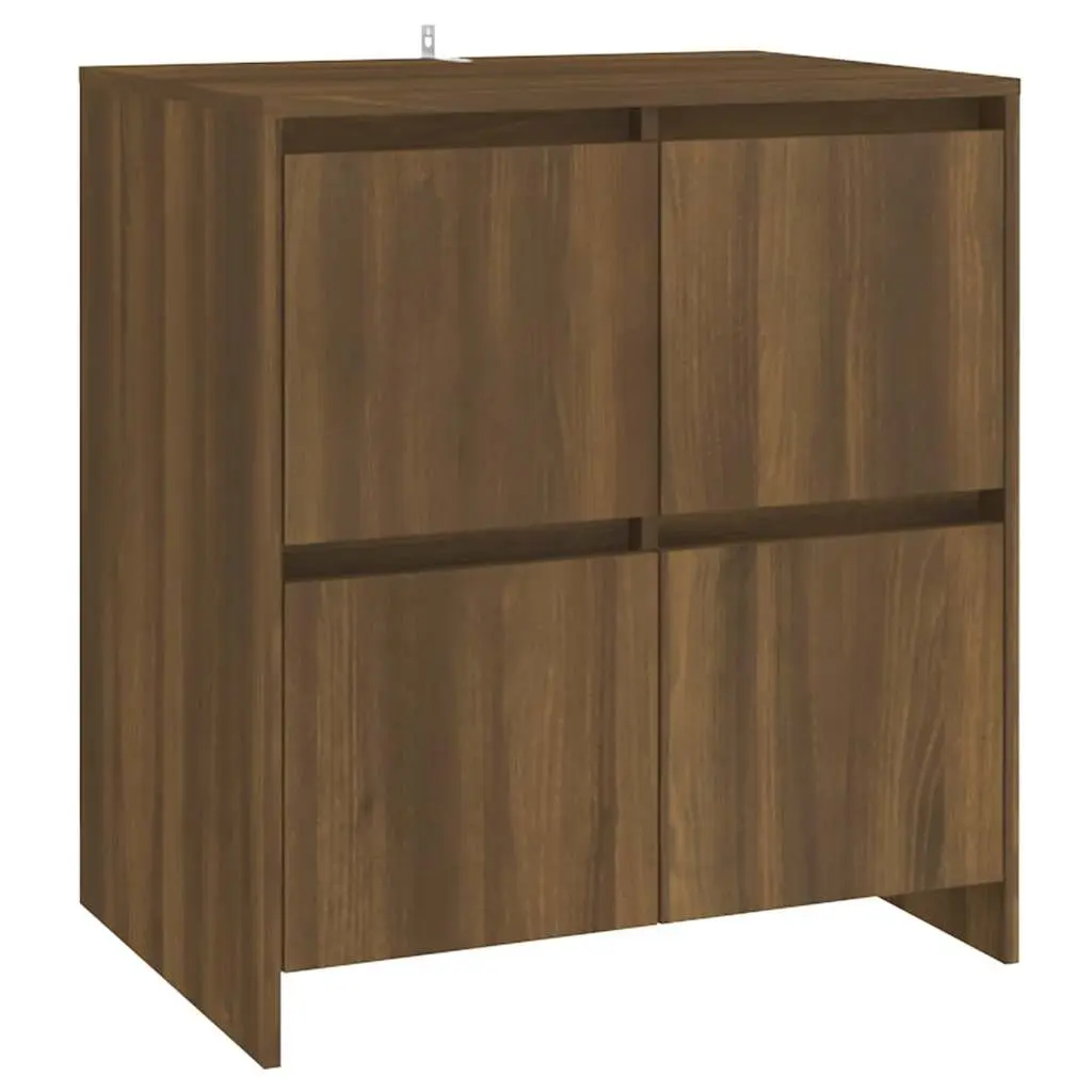 Sideboards Storage Cabinet 70x41x75 cm Brown Oak Engineered Wood 2 pcs
