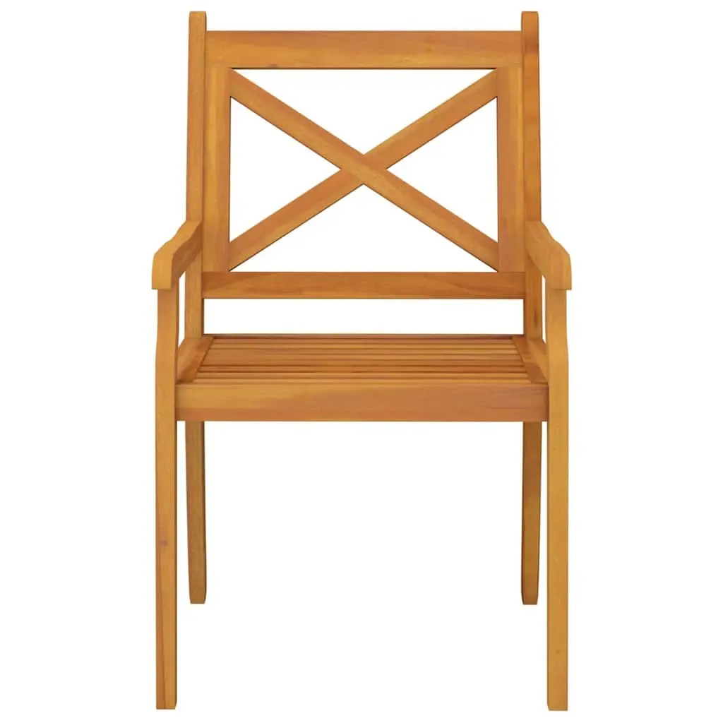 Outdoor Dining Chairs Set 6 Pieces Garden Patio Seating Solid Wood Brown