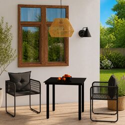 Reliable 3 Piece Garden Dining Set with Comfortable Seating
