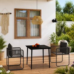 Practical 3-Piece Garden Dining Set with Comfort and Value
