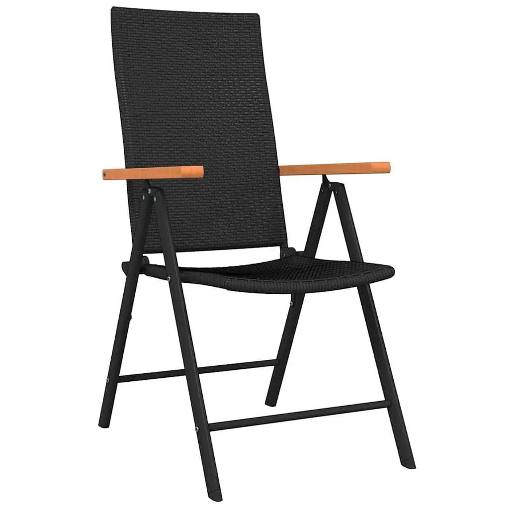 3-Piece Garden Dining Set with Rattan Chairs