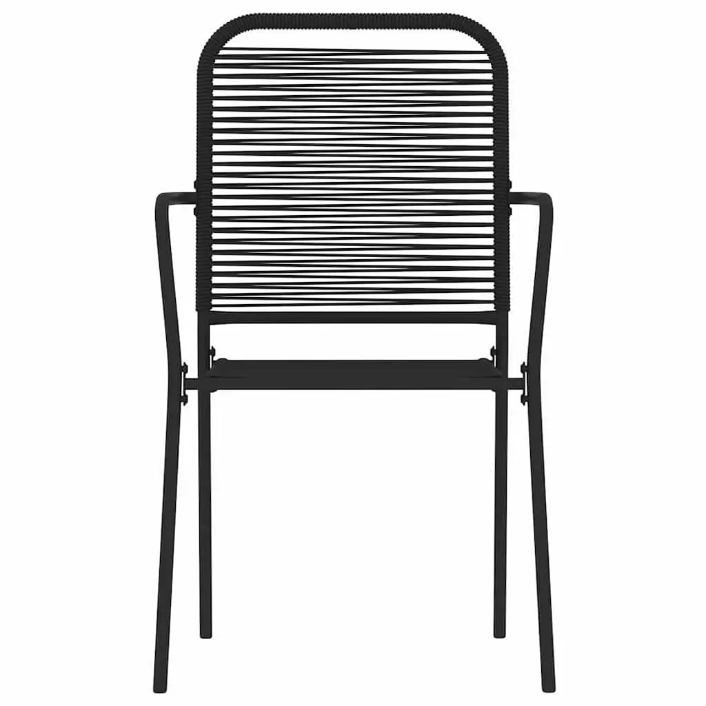 Outdoor Dining Set 5 Piece Garden Furniture Black