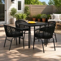5-Piece Outdoor Dining Set: Comfort Meets Value