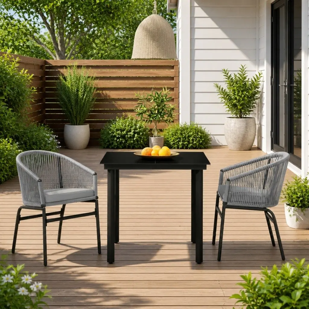 3 Piece Garden Dining Set