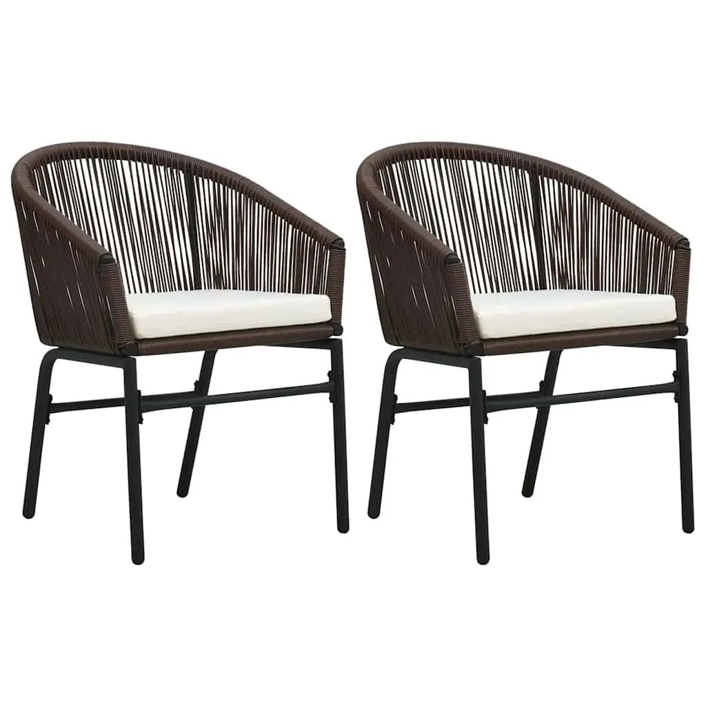 Garden Dining Set 3 Piece Outdoor Patio Furniture Brown Glass Table Rattan Chairs
