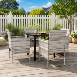 Reliable 5 Piece Outdoor Dining Set with Comfort