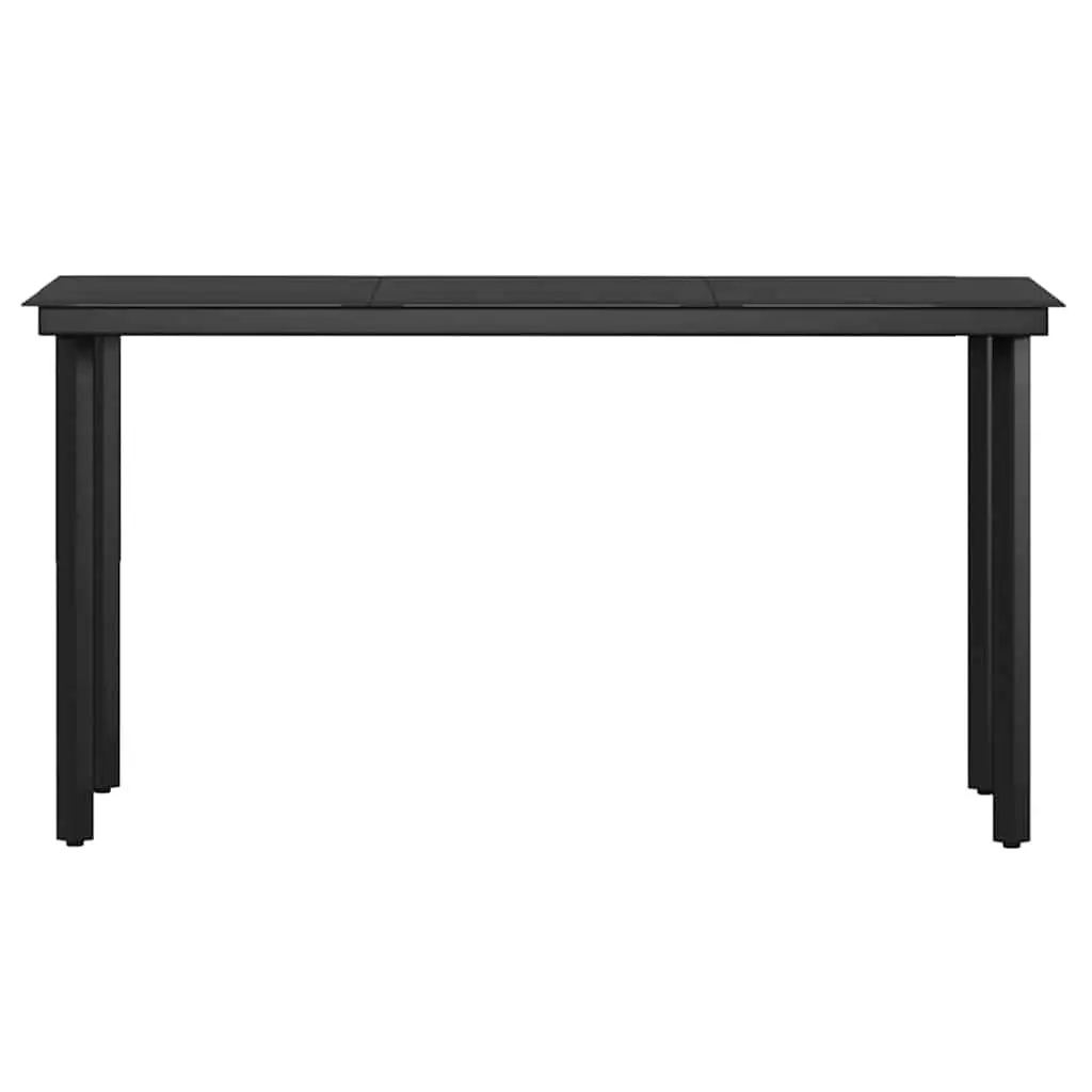 Garden Dining Set 5 Piece Outdoor Furniture Table Chairs Cushions Grey Black