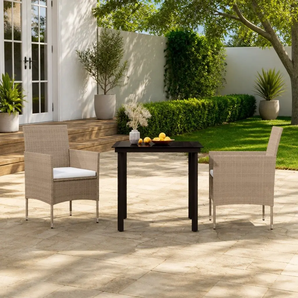 3 Piece Garden Dining Set
