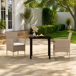 Comfortable and Stylish 3 Piece Garden Dining Set