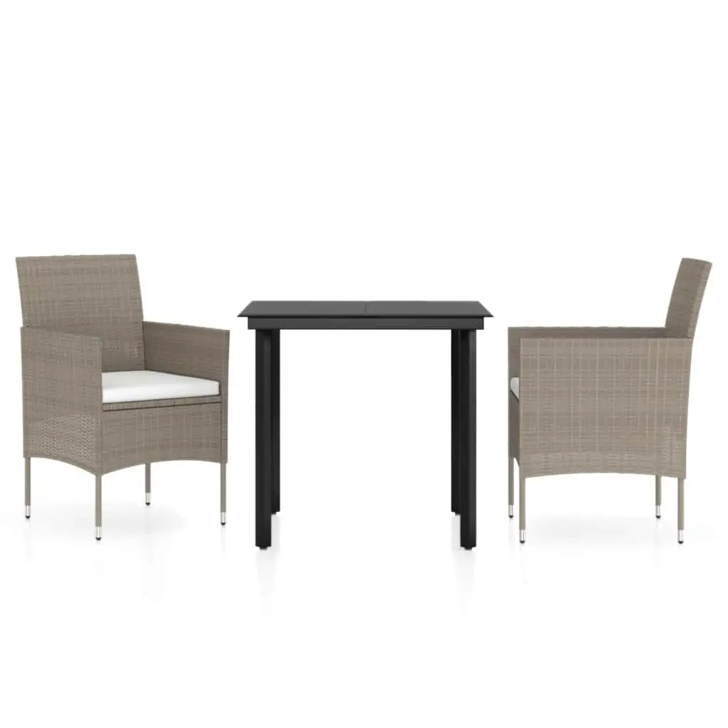 3 Piece Garden Dining Set