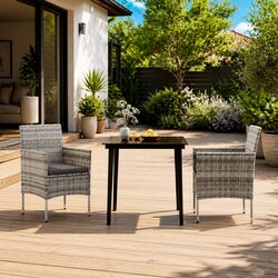Reliable 3 Piece Dining Set for Outdoor Enjoyment