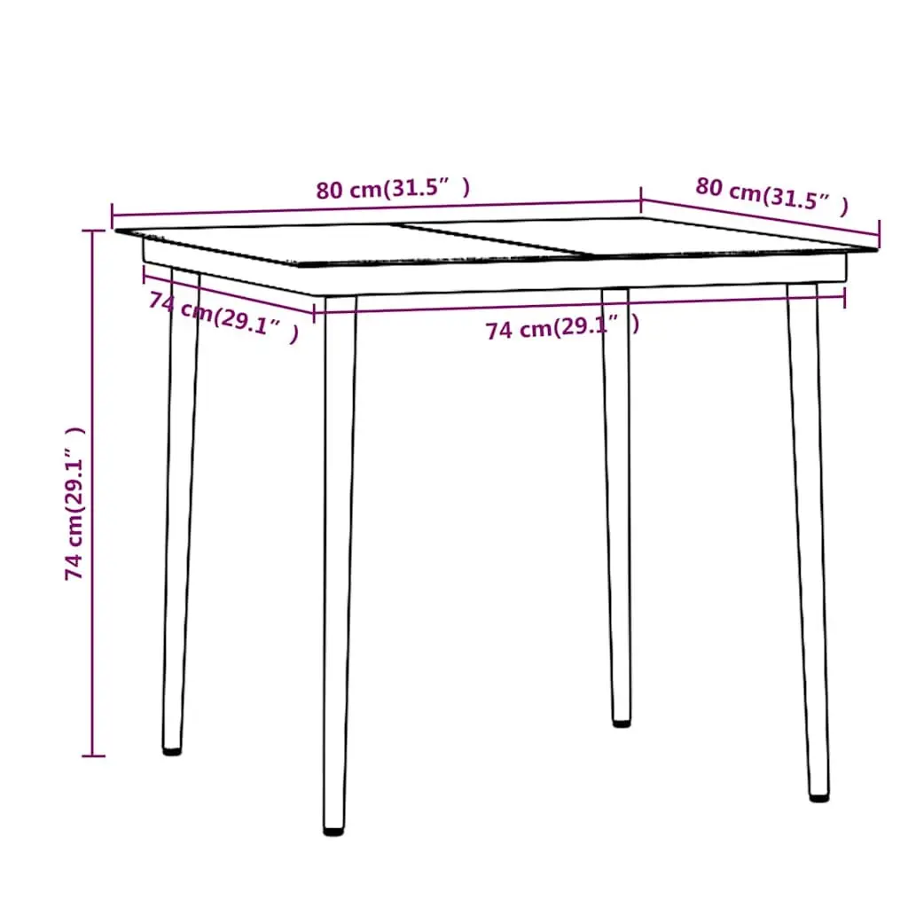 3 Piece Dining Set for Outdoor Enjoyment