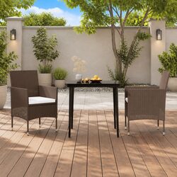 Reliable Brown Garden Dining Set: Comfort Meets Durability