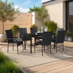 Practical Outdoor Dining Set: 7 Pieces for Value