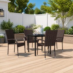 Reliable 5 Piece Outdoor Dining Set with Strong Build