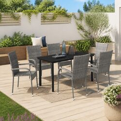 Reliable 7-Piece Garden Dining Set with Practical Features