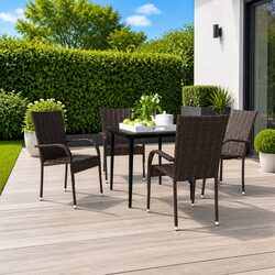Practical and Stylish 5-Piece Garden Dining Set for You