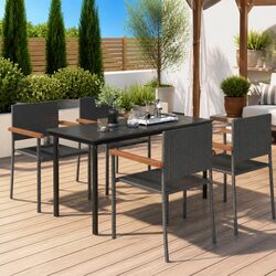 Reliable 5-Piece Garden Dining Set for Outdoor Relaxation