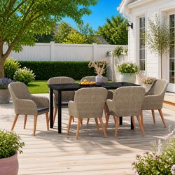Comfortable 7-Piece Outdoor Dining Set for Your Garden