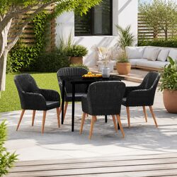 Reliable 5 Piece Garden Dining Set with Comfort and Style