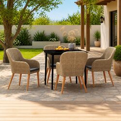 Practical and Durable 5 Piece Garden Dining Set
