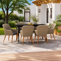 Warm and Value-Oriented 7 Piece Garden Dining Set
