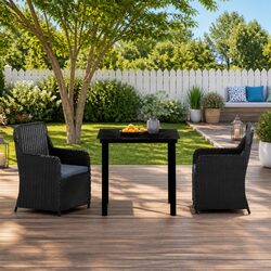 Reliable 3 Piece Garden Dining Set with Easy Maintenance
