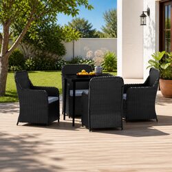 Comfort and Value: 5 Piece Garden Dining Set