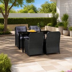 Comfortable and Value-Driven 5 Piece Outdoor Dining Set