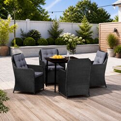 Practical 5-Piece Outdoor Dining Set for Comfort