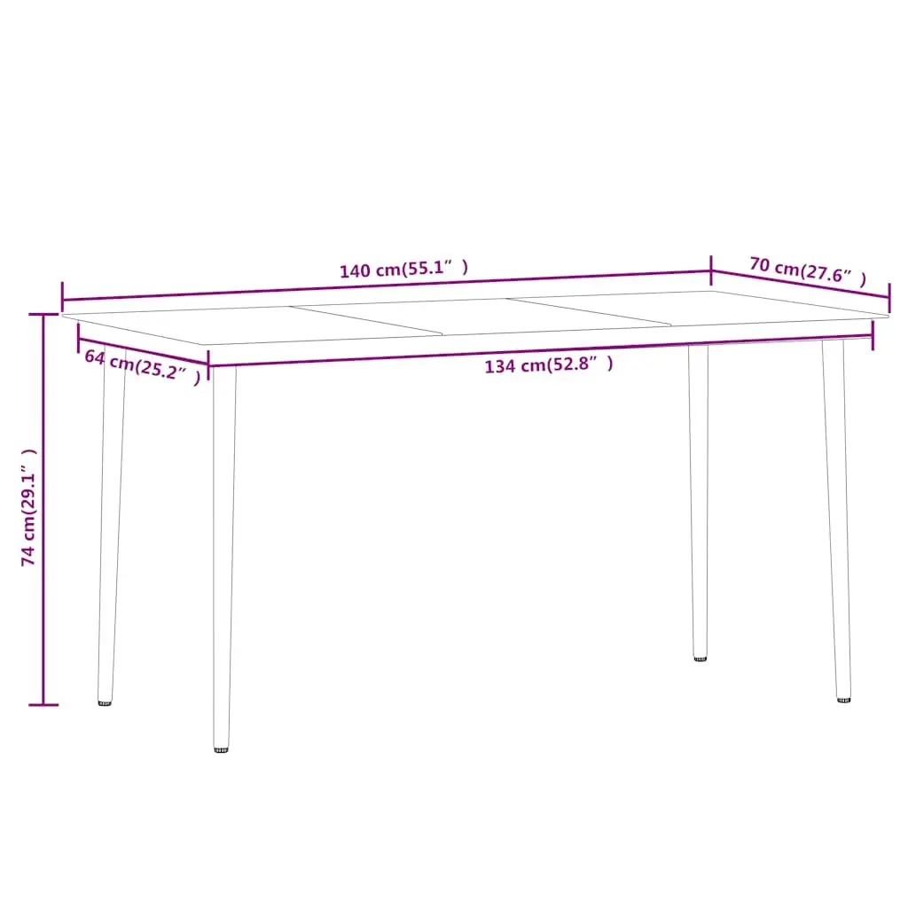 7 Piece Outdoor Garden Dining Set Glass Table Black Steel Frame PE Rattan Chairs